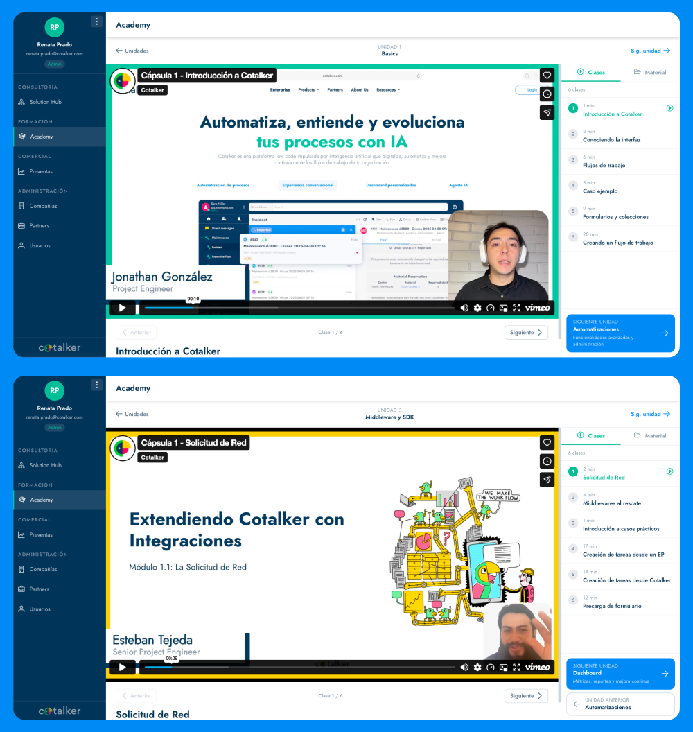 Plataforma de capacitaciones