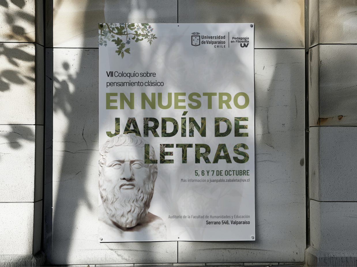 Afiche impreso en la facultad